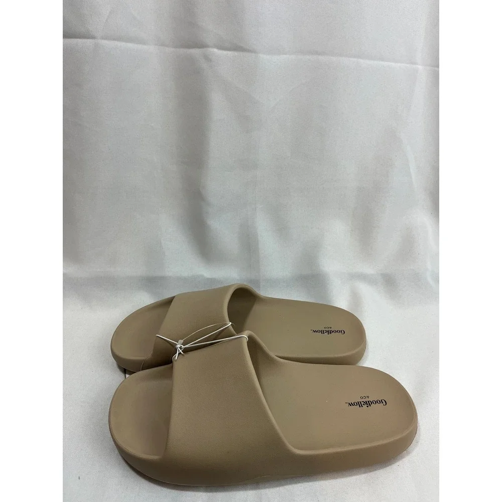 Goodfellow & Co Mens Tan Khaki Slide Sandals Size 9 F425071-Q4/23‎